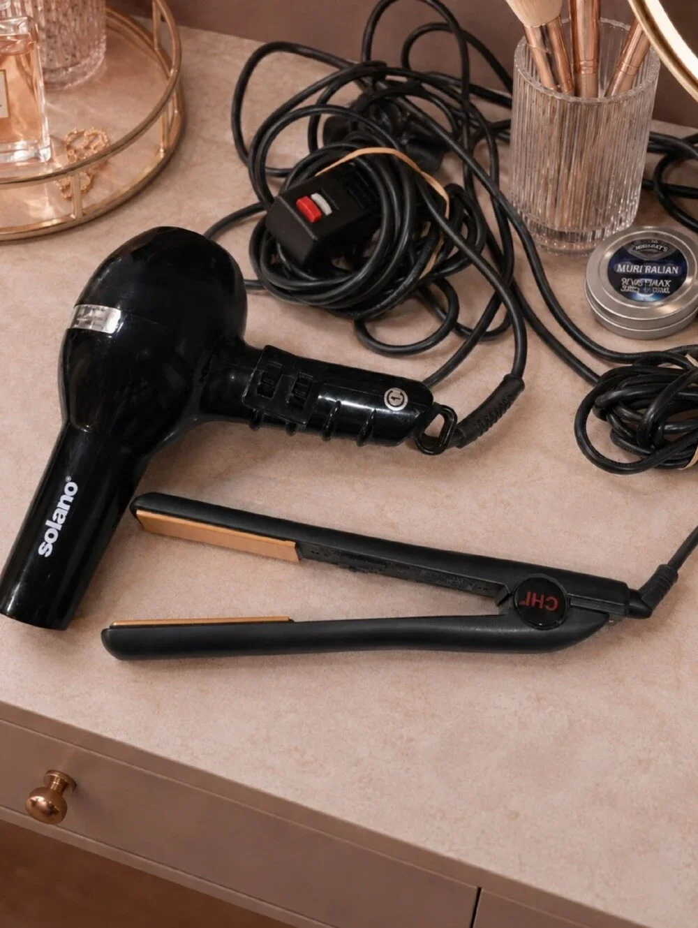 BUNDLE Solano SuperSolano Professional Hair Dryer CHI GLOBAL BEAUTY